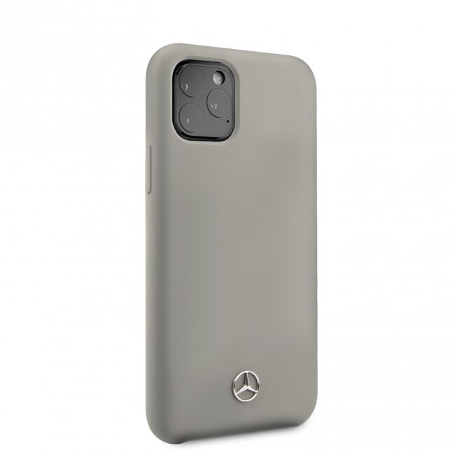 Силиконовый чехол-накладка для iPhone 11 Pro Mercedes Silicone line Hard, Grey (MEHCN58SILGR)