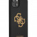 Чехол для iPhone 13 mini Guess Liquid silicone 4G Big logo Hard Black (GUHCP13SLS4GGBK)