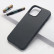 Кожаный чехол накладка для iPhone 14 Pro Max (Black)