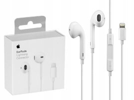 Наушники гарнитура Apple EarPods Lightning 8 pin Connector A1748