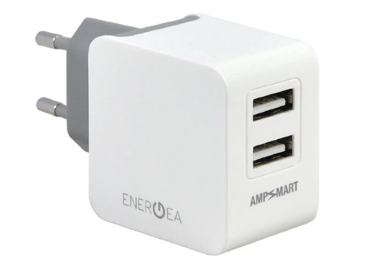 Сетевое зарядное устройство EnergEA Ampcharge 3.4 А 2 USB + кабель Lightning MFI (DU34-NTK-IEU)