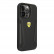 Чехол для iPhone 14 Pro Ferrari Leather Stamped sides Hard Black (Magsafe) (FEHMP14LRBUK)