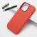 Кожаный чехол накладка для iPhone 14 Pro (Red)