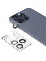 Защитное стекло для камеры iPhone 15 Pro Max BlueO Camera Lens PVD stainless steel 3 шт. Blue