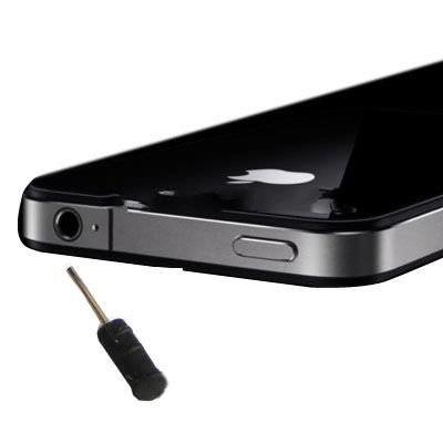 Заглушка в разъем для наушников 3.5 мм для смартфонов и планшетов (черная)