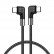 Игровой кабель USB-C - Type-С 100W с угловыми разъемами, 100 см. (Black)
