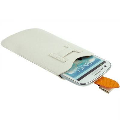 Универсальный чехол карман для смартфонов 3.5" - 4.7" с ремешком (White)