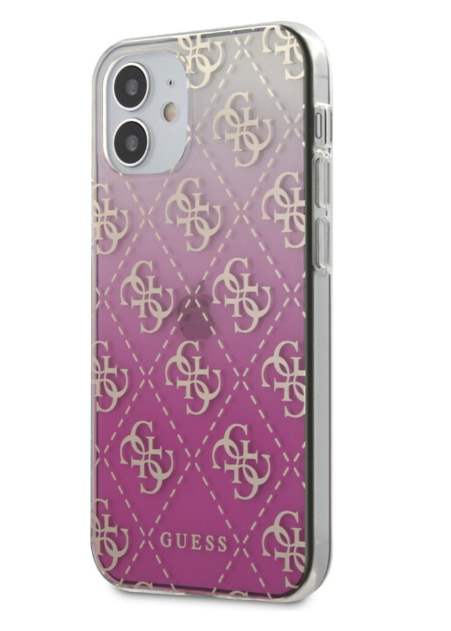 Чехол-накладка для iPhone 12 mini (5.4) Guess PC/TPU 4G Hard, Gradient Pink (GUHCP12SPCU4GGPI)