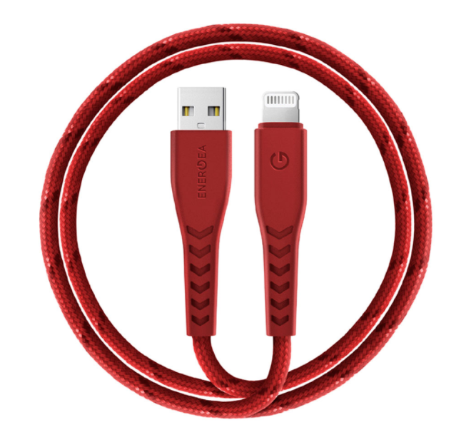 Кабель EnergEA NyloFlex USB-A to Lightning MFI C89 1.5m, Red (CBL-NF-RED150)