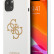 Чехол для iPhone 13 mini Guess Liquid silicone 4G Big logo Hard White (GUHCP13SLS4GGWH)