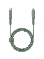 Кабель EnergEA FLOW USB-C to Lightning MFI C94 PD60W 3A Green 1.5 метра (CBL-FLCL-GRN150M)