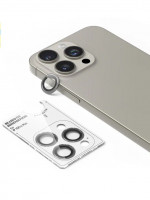 Защитное стекло для камеры iPhone 15 Pro Max BlueO Camera Lens PVD stainless steel 3 шт. Grey