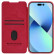 Кожаный чехол книжка Nillkin QIN Pro для iPhone 15 Plus, Red