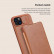 Кожаный чехол книжка Nillkin QIN Pro для iPhone 15 Plus, Red