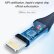 USB кабель MFI в нейлоновой оплетке для iPhone / iPod / iPad, 2.4A, 1 метр (YF-MX02)