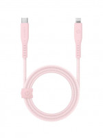 Кабель EnergEA FLOW USB-C to Lightning MFI C94 PD60W 3A Pink 1.5 метра (CBL-FLCL-PNK150M)
