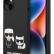 Чехол для iPhone 14 Lagerfeld Liquid silicone Karl & Choupette Hard Black (KLHCP14SSSKCK)