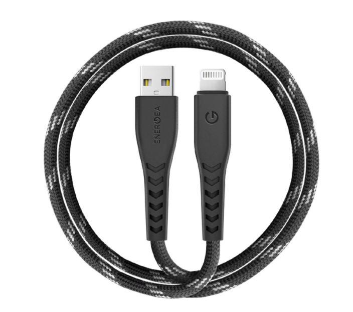 Кабель EnergEA NyloFlex USB-A to Lightning MFI C89 1.5m, Black (CBL-NF-BLK150)