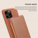 Кожаный чехол книжка Nillkin QIN Pro для iPhone 15 Pro Max, Red
