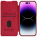 Кожаный чехол книжка Nillkin QIN Pro для iPhone 15 Pro Max, Red