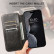 Кожаный чехол книжка Suteni для iPhone 16 Pro с Magsafe с разъемами для карточек (Black)
