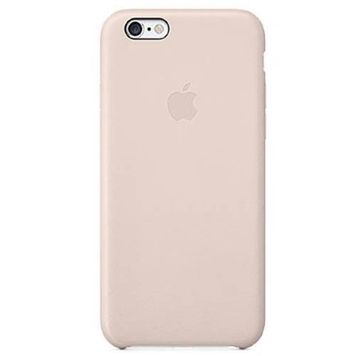 Чехол в стиле Apple Case для iPhone 6/6S с логотипом (бежевый)