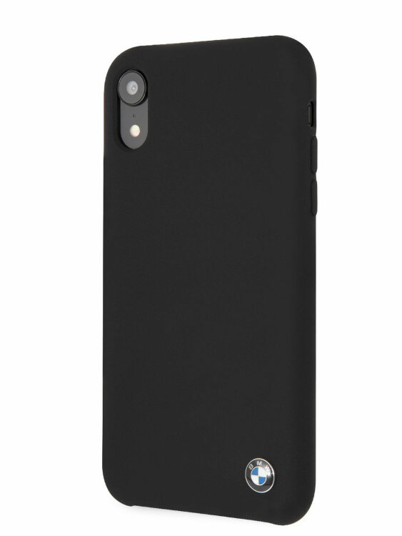 Силиконовый чехол-накладка для iPhone XR BMW Signature Liquid Silicone Hard TPU Black (BMHCI61SILBK)