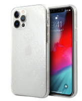 Чехол-накладка для iPhone 12 / 12 Pro (6.1) Guess 4G 3D raised Hard PC/TPU, Transparent (GUHCP12M3D4GTR)