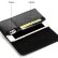 Кожаный чехол кобура на пояс для смартфонов до 6,3" с разъемом для карточек (Black)