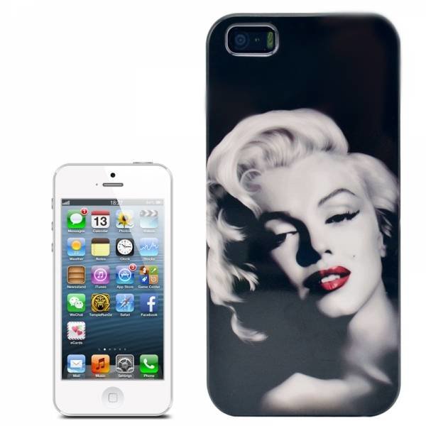 Пластиковый чехол накладка для iPhone 5 / 5S с Marilyn Monroe (Мерлин Монро)