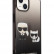 Чехол для iPhone 14 Lagerfeld PC/TPU Karl & Choupette Hard Gradient Black (KLHCP14STGKCK)