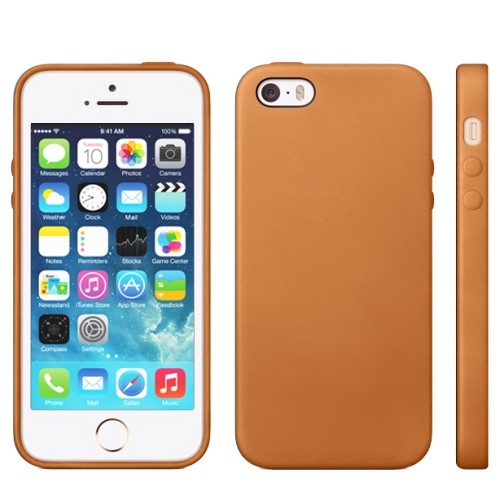 Чехол Official Design для iPhone 5 / 5S / SE коричневый