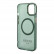 Чехол для iPhone 14 Plus Guess PC/TPU Metal outline Hard Translucent Green/Gold (Magsafe) (GUHMP14MHTCMA)