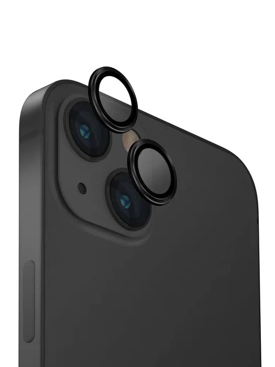 Защитное стекло для камеры iPhone 15/15 Plus Uniq OPTIX Camera Lens protector Aluminium Black
