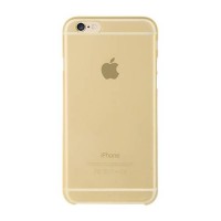 Прозрачный матовый тонкий чехол для iPhone 6 / 6S Baseus Slim-Pro Case (Gold)