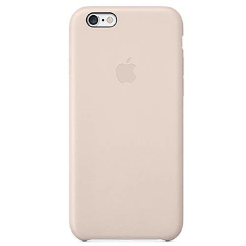 Чехол в стиле Apple Case для iPhone 6 Plus с логотипом (бежевый)