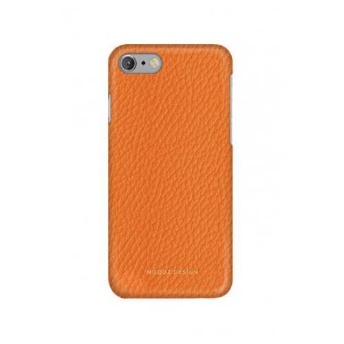 Кожаный чехол накладка для iPhone 7 / 8 Moodz Floater leather Hard Agrumi (orange), MZ901018