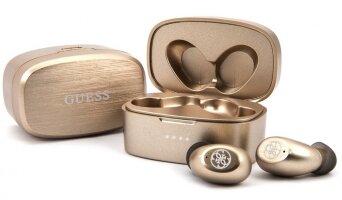 Беспроводные наушники Guess TWS Bluetooth v5.0 Gold (GUTWSJL4GGO)