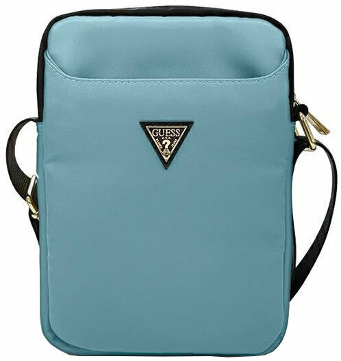 Сумка для планшетов 10" Guess Nylon Tablet bag with Triangle metal logo, Light blue (GUTB10NTMLLB)
