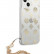 Чехол для iPhone 13 mini Guess PC/TPU Peony Hard Tranp + Gold hand chain (GUHCP13SKSPEGO)