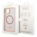 Чехол для iPhone 14 Plus Guess PC/TPU Metal outline Hard Translucent Pink/Gold (Magsafe) (GUHMP14MHTCMP)