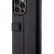 Кожаный чехол-книжка для iPhone 14 Pro BMW Signature Hot stamp lines Black (BMBKP14L22RVSK)