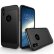 Противоударный защитный чехол для iPhone X / XS Brushed Texture PC+TPU (Black)