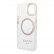 Чехол для iPhone 14 Plus Guess PC/TPU Metal outline Hard Transparent/Gold (Magsafe) (GUHMP14MHTRMD)