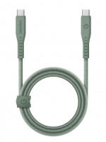 Кабель EnergEA FLOW USB-C to USB-C PD240W 5A Green 1.5 метра (CBL-FLCC-GRN150M)
