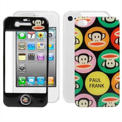 Наклейка Paul Frank для iPhone 4 / 4S на стекло и на заднюю панель комплект (Front+Back)