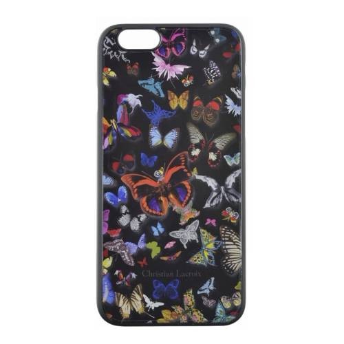 Чехол накладка для iPhone 6 / 6S Christian Lacroix Butterfly Hard Black, CLBPCOVIP64N