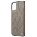 Кожаный чехол-накладка для iPhone 11 Pro Max Mercedes Bow Quilted/perforated Hard Leather, Brown (MEHCN65DIQBR)