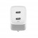 Сетевой адаптер EnergEA Ampcharge Gan40+ с 2 портами USB-C PD/PPS total 40W White (CHR-AC-GAN40EU)