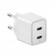 Сетевой адаптер EnergEA Ampcharge Gan40+ с 2 портами USB-C PD/PPS total 40W White (CHR-AC-GAN40EU)